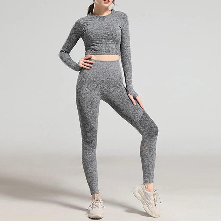 BINAND комплект для спортзала с эффектом пуш ап бесшовный йоги женский спортивный