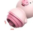 Милая Сексуальная свинка женский клитор на присоске аналькирующий вибратор лижущий Массаж сосков женская секс-игрушка эротическая машина для взрослых