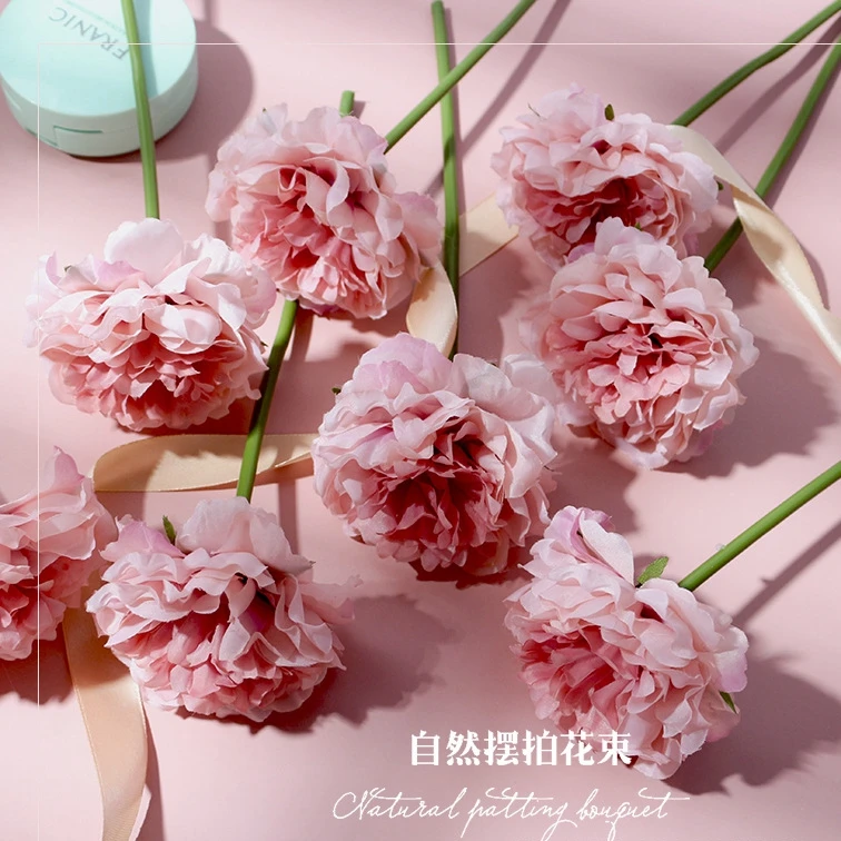 

5pcs Artificial Flowers Peony Tea Rose Autumn Silk Fake Flowers for DIY Living Room Home Garden Wedding Decoration