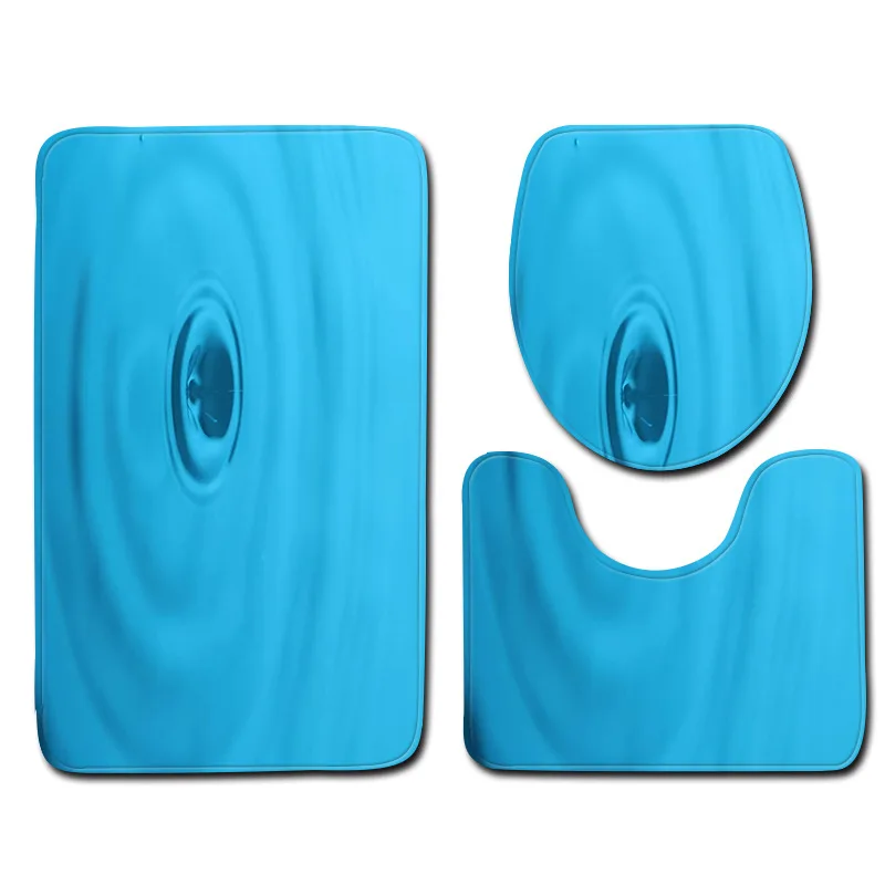 

3pcs/set Vintage Cartoon Print Anti-slip Bathroom Floor Mat Home Decor Shower Non-Slip Rug Bath Door Mats