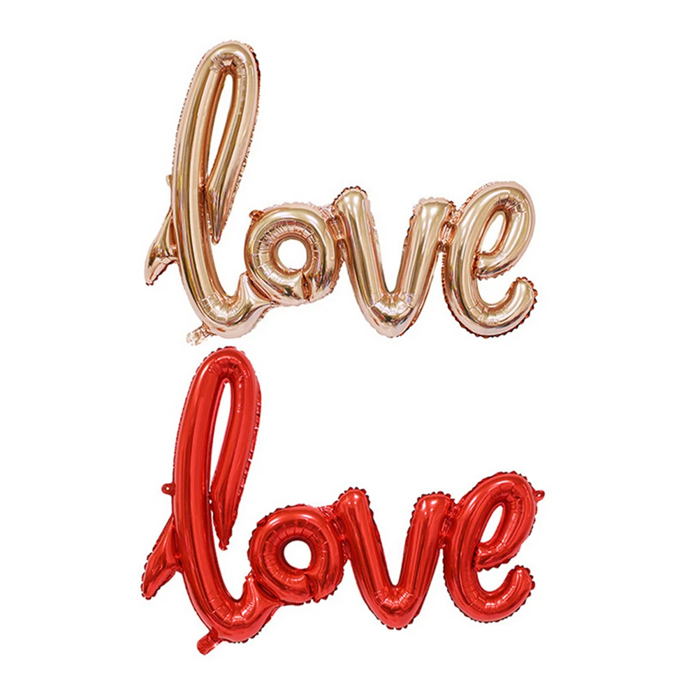 1 шт. новинка лигатуры любовь буквы фольга воздушный шар юбилей свадьба день