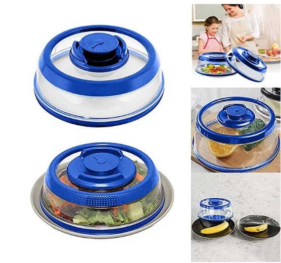 Силиконовые вакуумные крышки с крышкой для микроволновой печи чаша подогревом