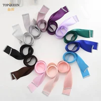 topqueen s40 new stock bridal ribbon belts tiffany blue double sided belts for women dresses satin sashes wedding chair sashes