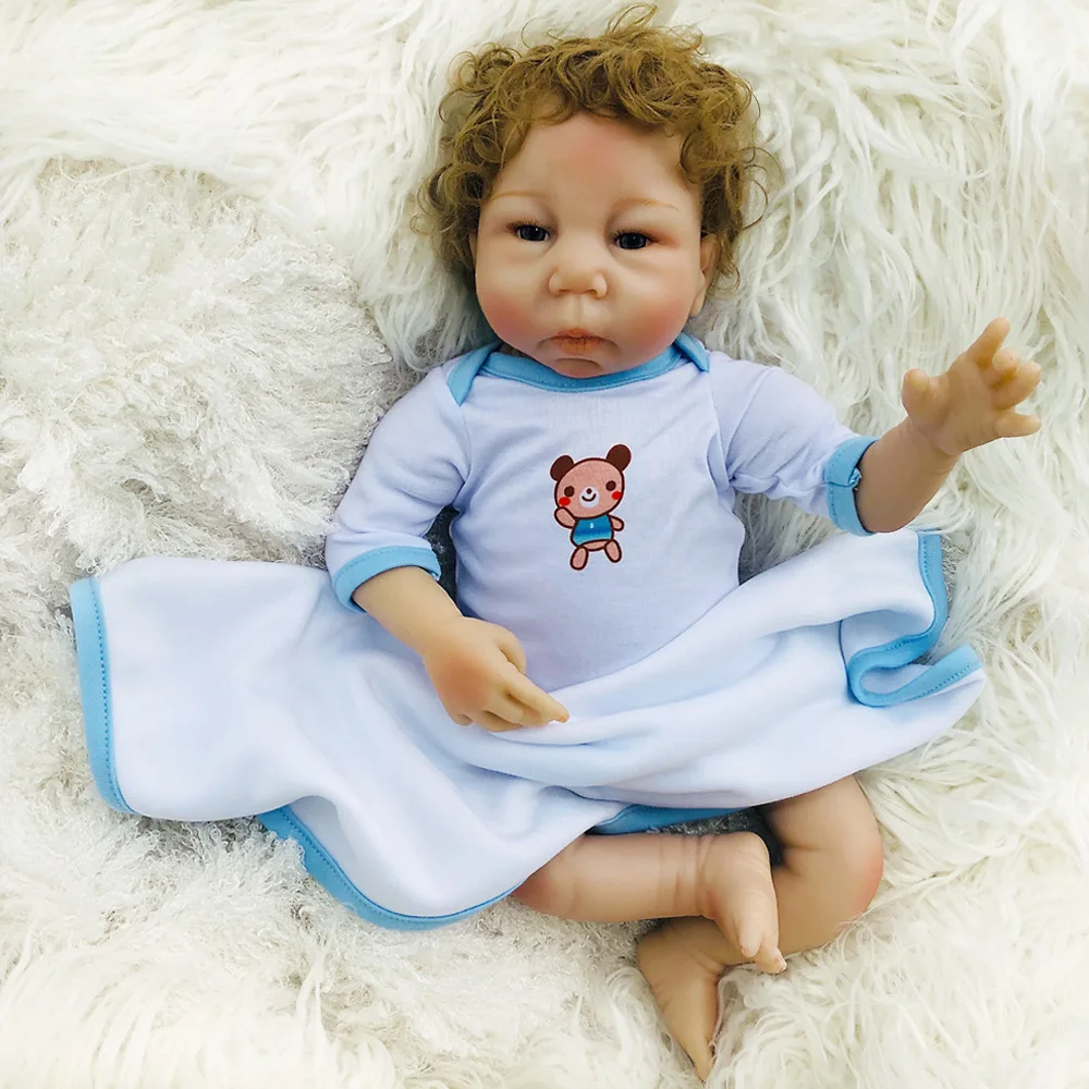 

Reborn Baby Dolls18inch Full Body Vinyl Realistic Newborn Baby Dolls with Clothes and Toy Accessories Gift for Kids