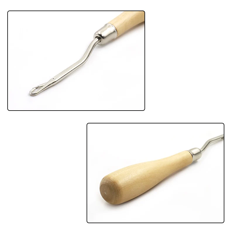 Инструмент для вязания шерсти с деревянной ручкой ручной инструмент аксессуары