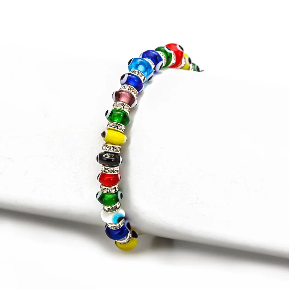 

Fashion New Trend Seven Color Bracelet Demon Eye Blue Eye Student Bracelet Jewelry Gift