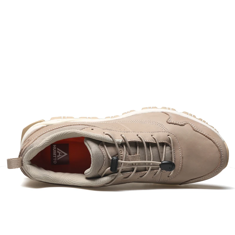 HUMTTO Light Running Shoes for Men Sneakers 2021 Outdoor Leather Luxury Designer Cushion Trainers Black Sport Casual Mens Shoes