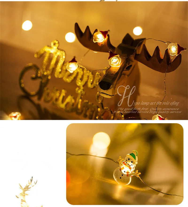 Снеговик Рождественская елка светодиодный гирлянда гирлянды рождественские украшения для дома рождественские украшения Navidad Natal год