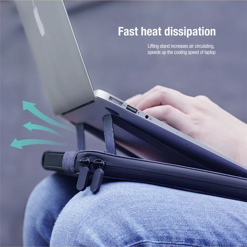 

NILLKIN Commuter Multifunctional Laptop Sleeve For Apple MacBook 13'' 16'' Imoact Resistant Sleeve Water-Resistant Coating