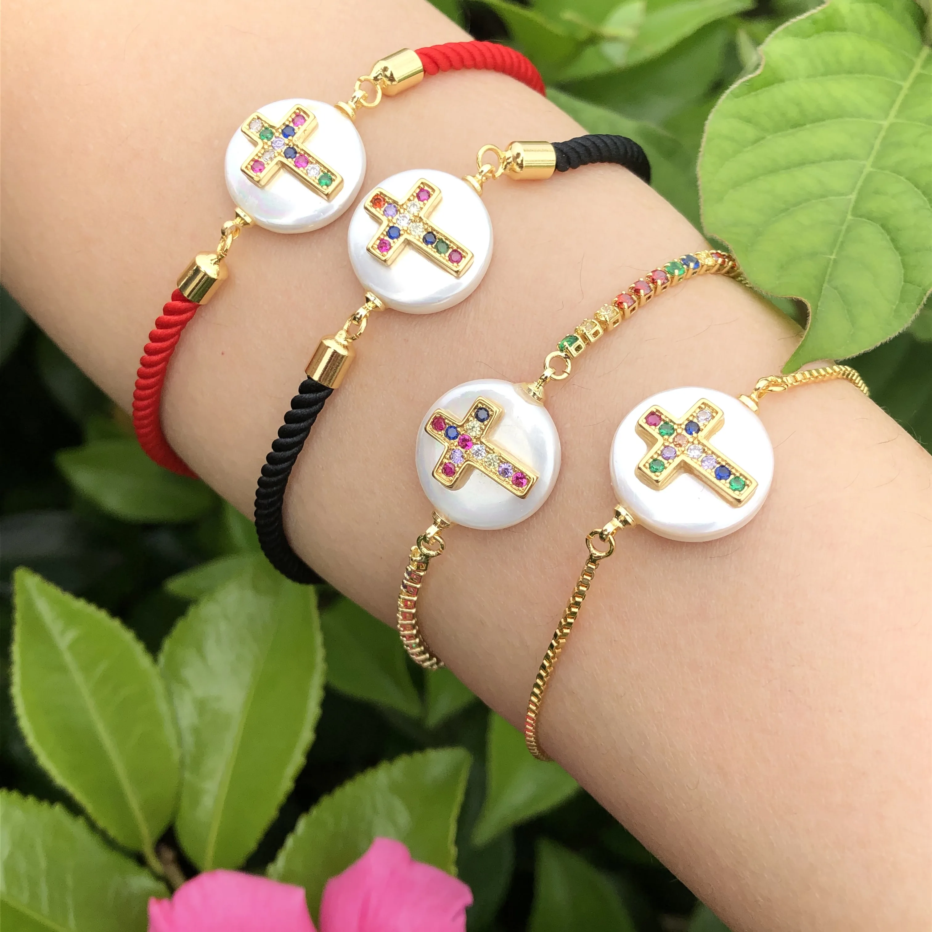 Жемчужная оболочка крестообразный соединитель аксессуары для браслетов своими