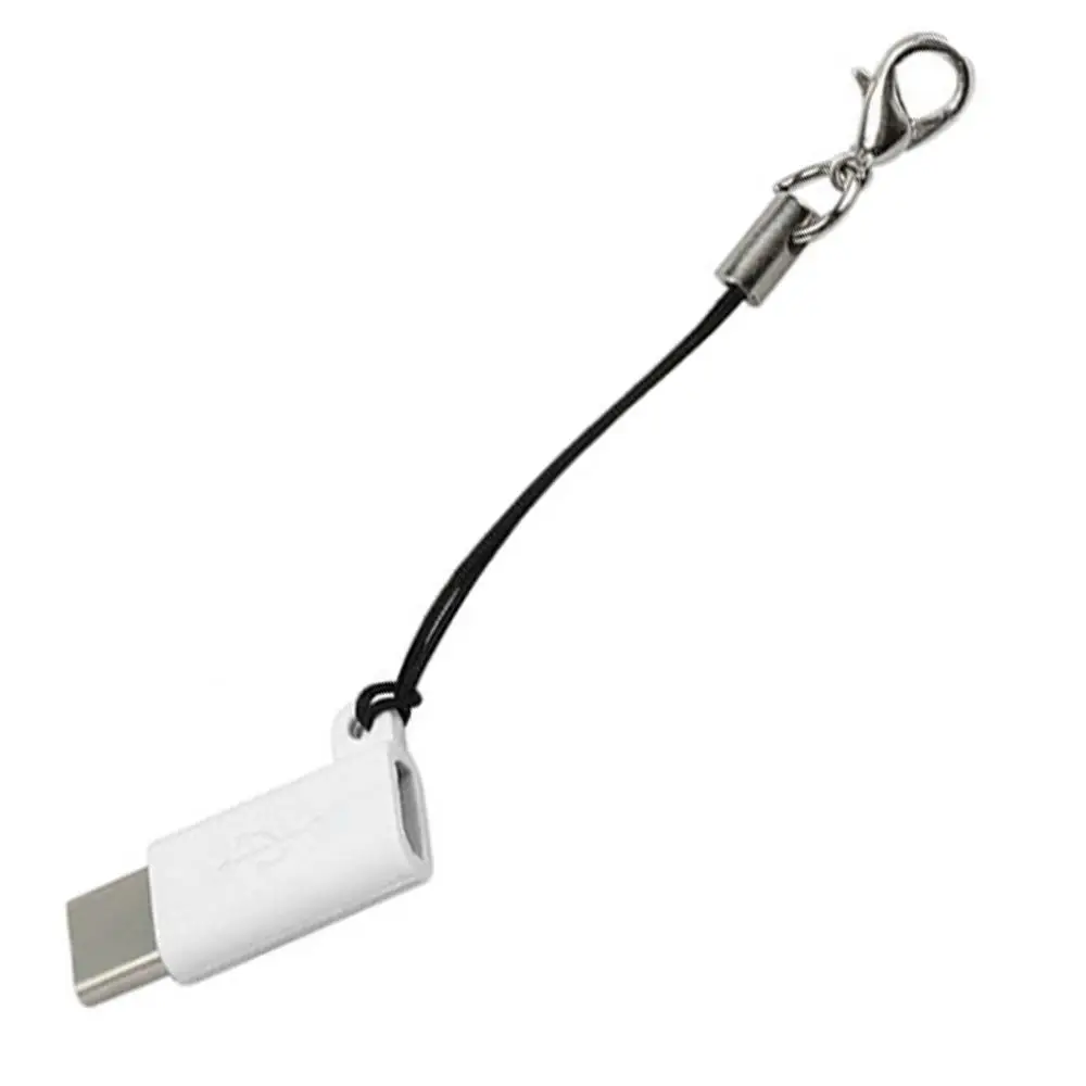 Белый Micro USB мама к type C 3,1 папа кабель адаптер зарядка USB C конвертер для samsung S8/LG huawei zte letv xiaomi - Цвет: Белый