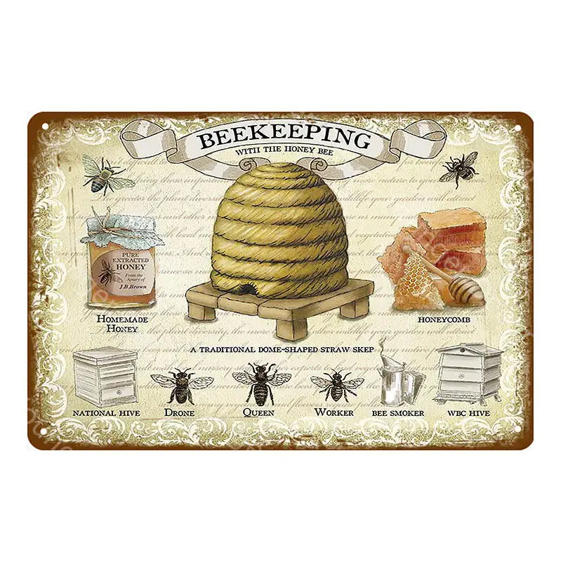 YD7891BI Fresh Eggs Black Grouse Metal Signs Beef Cow Chicken Meat Collection Poster Vintage Wall Painting Craft Farm House Decor YI-164 - Цвет: YD7891BI