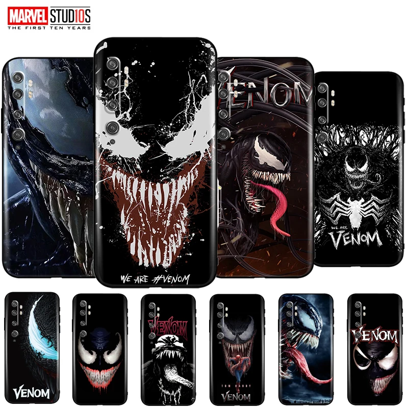 

Venom Phone Case For Xiaomi Mi Note 10 Lite 10 Pro Soft Funda Cover Marvel Avengers SpiderMan Captain America Thor Deadpool