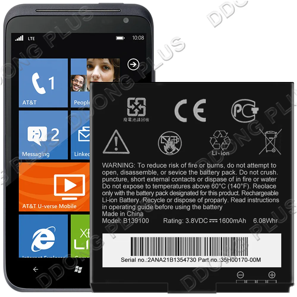 Запасная батарея BI39100 для HTC Sensation XL X315e | Мобильные телефоны и аксессуары