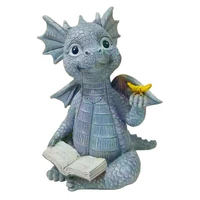 little dragon with butterfly resin ornaments for dragon boy birthday gift resin decoration desk cute miniature garden statue