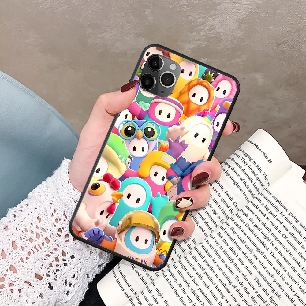 

Cartoon fall guy Ultimate Knockout Phone Case For IPhone 5 5S SE 5C 6 6S 7 8 Plus X XS XR 11 12 Mini Pro Max 2020 black Cell