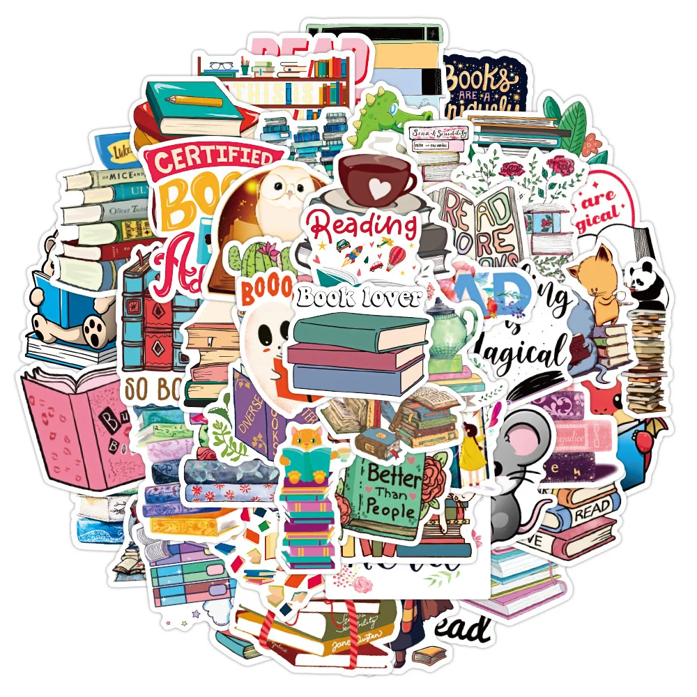 103050pcs study hard reading sticker book diy laptop study room scrapbooking school office graffiti decals stickers kid toy free global shipping