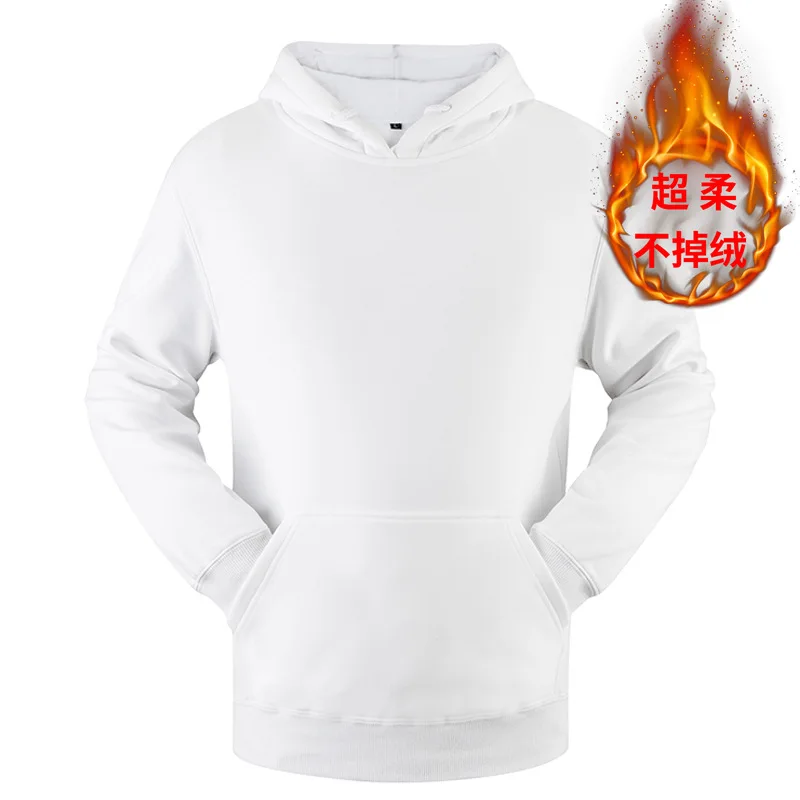 

YS21 Pullover blank sweater men's Sports Top Plush thickened sweater hooded super soft sweater