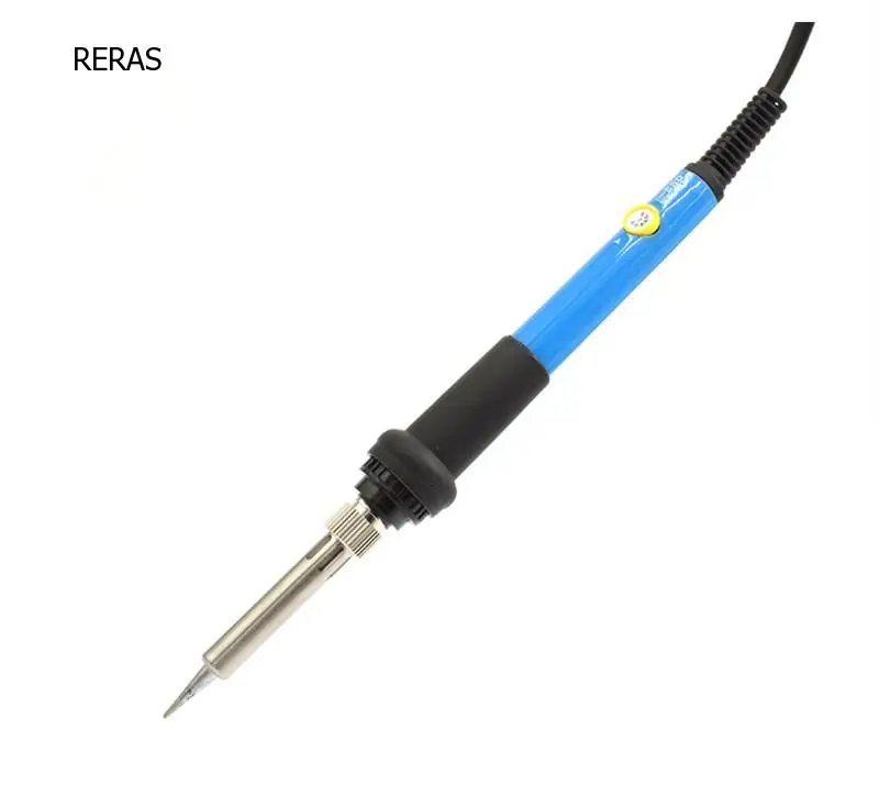 

220V 60W Electric Soldering Iron Temp Adjust Wood Embossing Burning Carving Pyrography Engrave Tool Kit Brass +Solder Tips