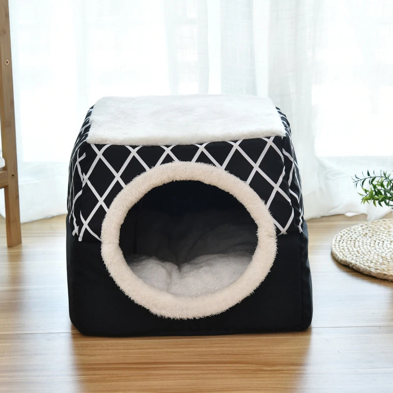 Benepaw теплый мягкий дом для кошек удобный съемный Противоскользящий ветрозащитный котенок Кровать Дом Безопасный моющийся домашний питомец пещера щенок