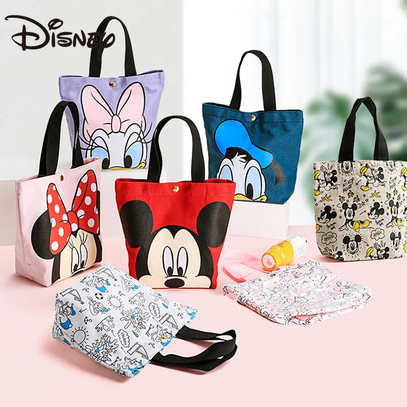 

Disney mickey bento bag aluminum foil insulation bag picnic snack bag student cartoon insulation lunch bag lunch bag