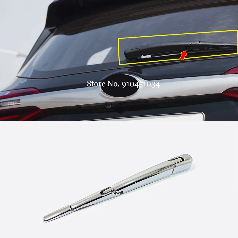 

4pcs ABS Chrome Car Rear Window Wiper Arm Blade Decoration Cover Trim Sticker Car styling For KIA Seltos 2020 Accessories