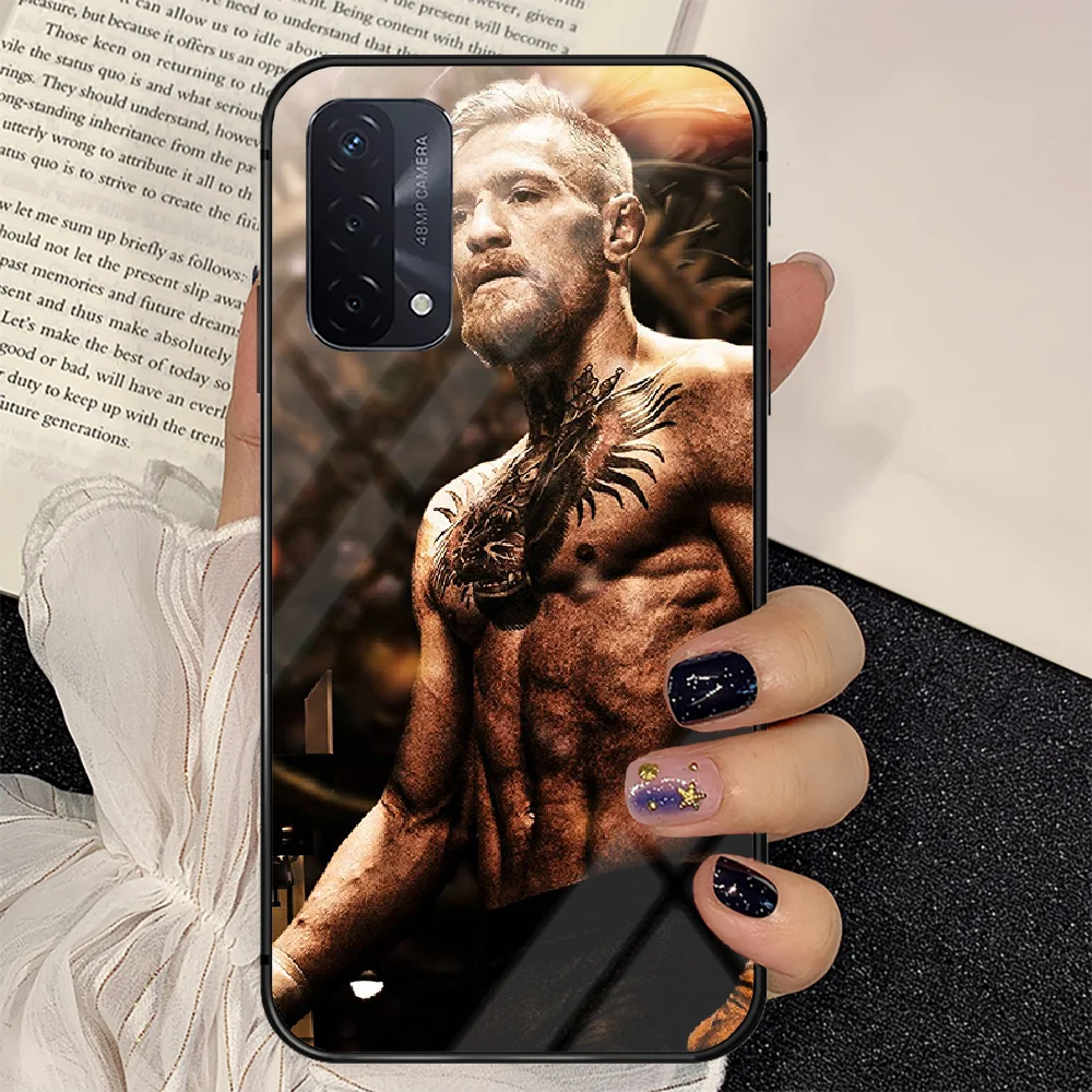 

Boxing Conor McGregor Phone Tempered Glass Case Cover For oppo realme find a x c xt gt 2 53 3 6 7 50 11 Pro lite 5g Silicone
