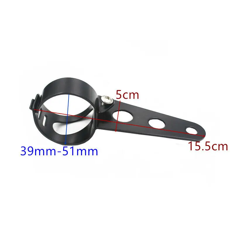 39mm-51mm Universal Motorcycle Headlight Mounting Bracket Fork Ears Adjuster Mount Clamp Holder For Chopper Bobber Cafe Racer |