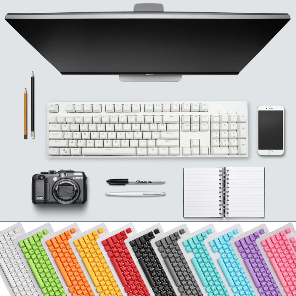 Двухцветная механическая клавиатура двухцветная инжекционная подсветка