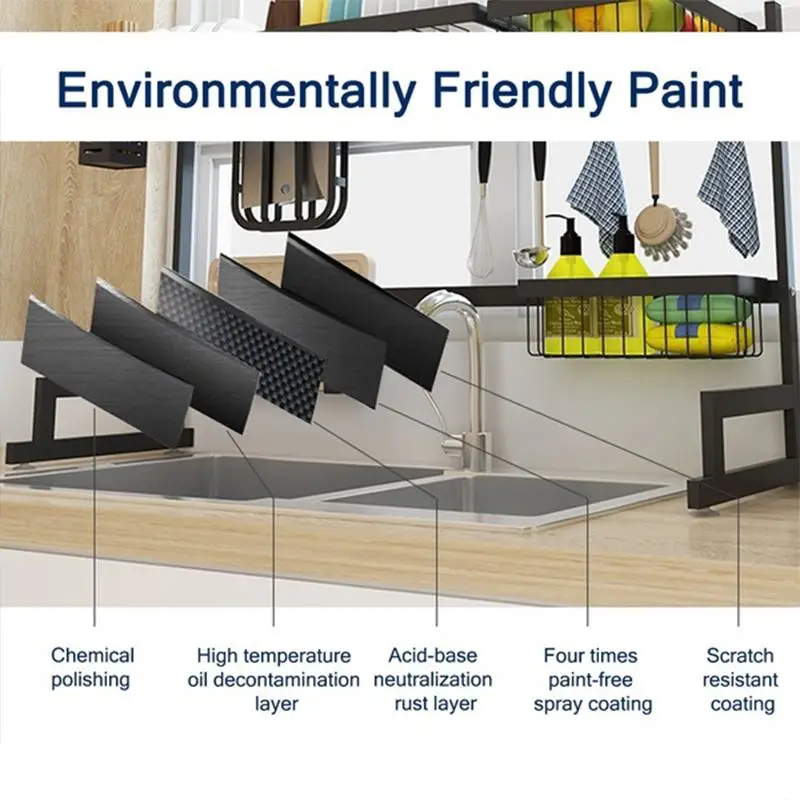 95 см 2-ярусная кухонная утварь из нержавеющей стали тарелка для посуды