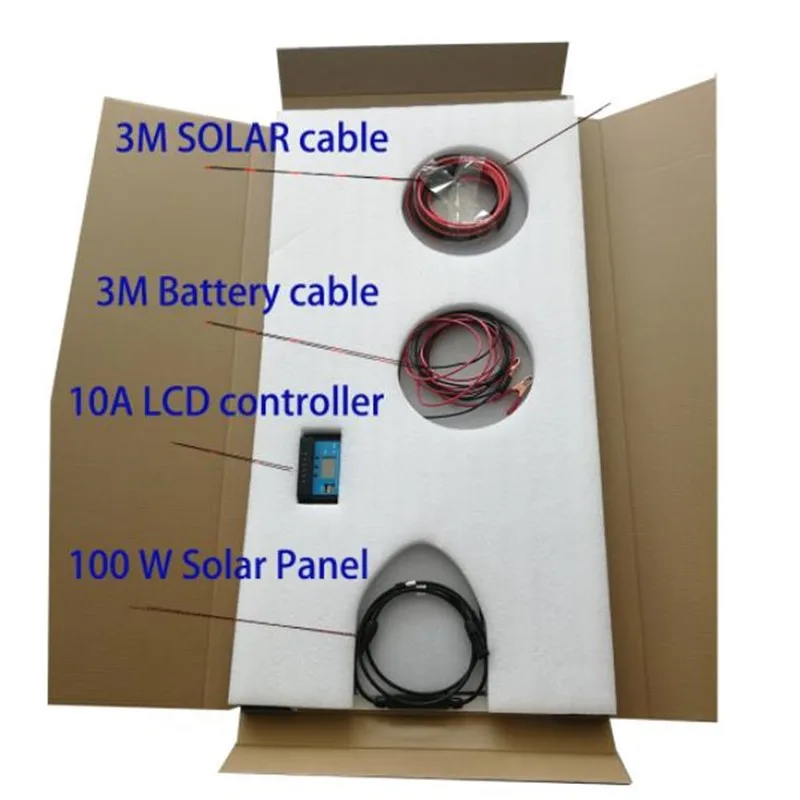Полугибкая солнечная панель мощностью 100 Вт для подачи электроэнергии |
