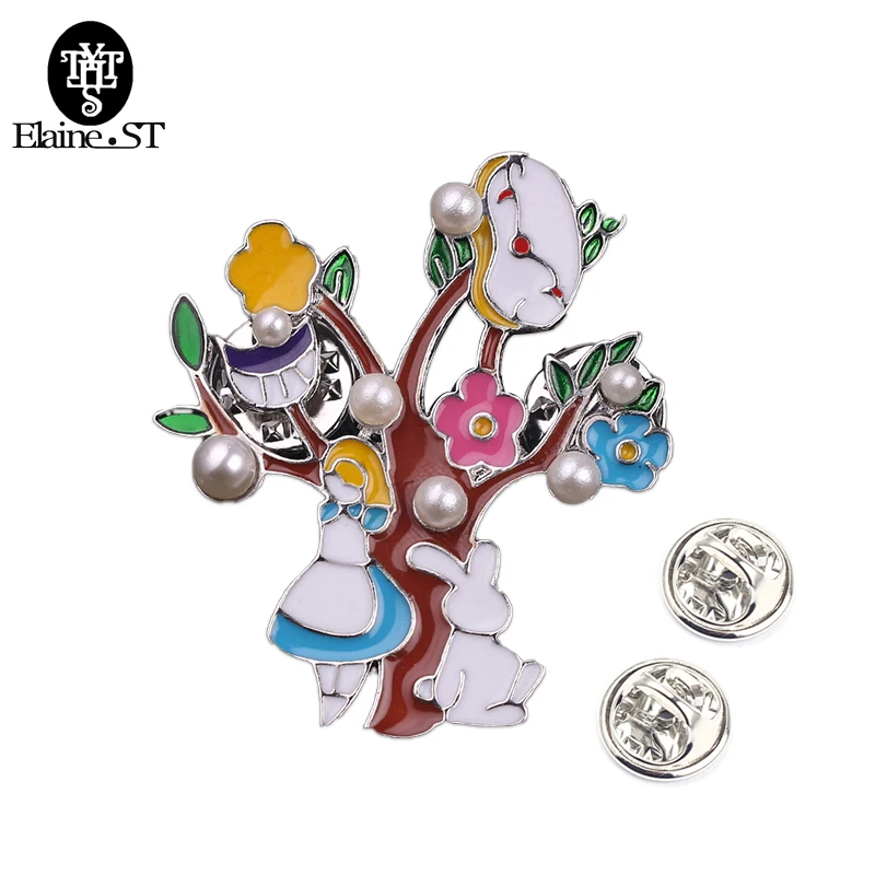 Из Мультфильма на булавке Алиса в стране чудес модные броши костюм платье брошь