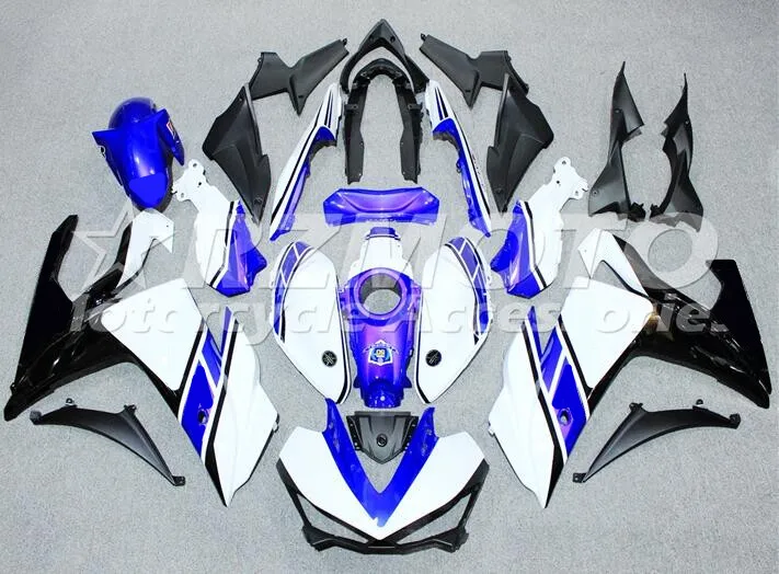 

OEM качественный Новый ABS Полный комплект обтекателей для YAMAHA YZF-R3 14 15 16 YZF-R25 R3 R25 2014 2015 2016 2017 комплект корпуса белый синий