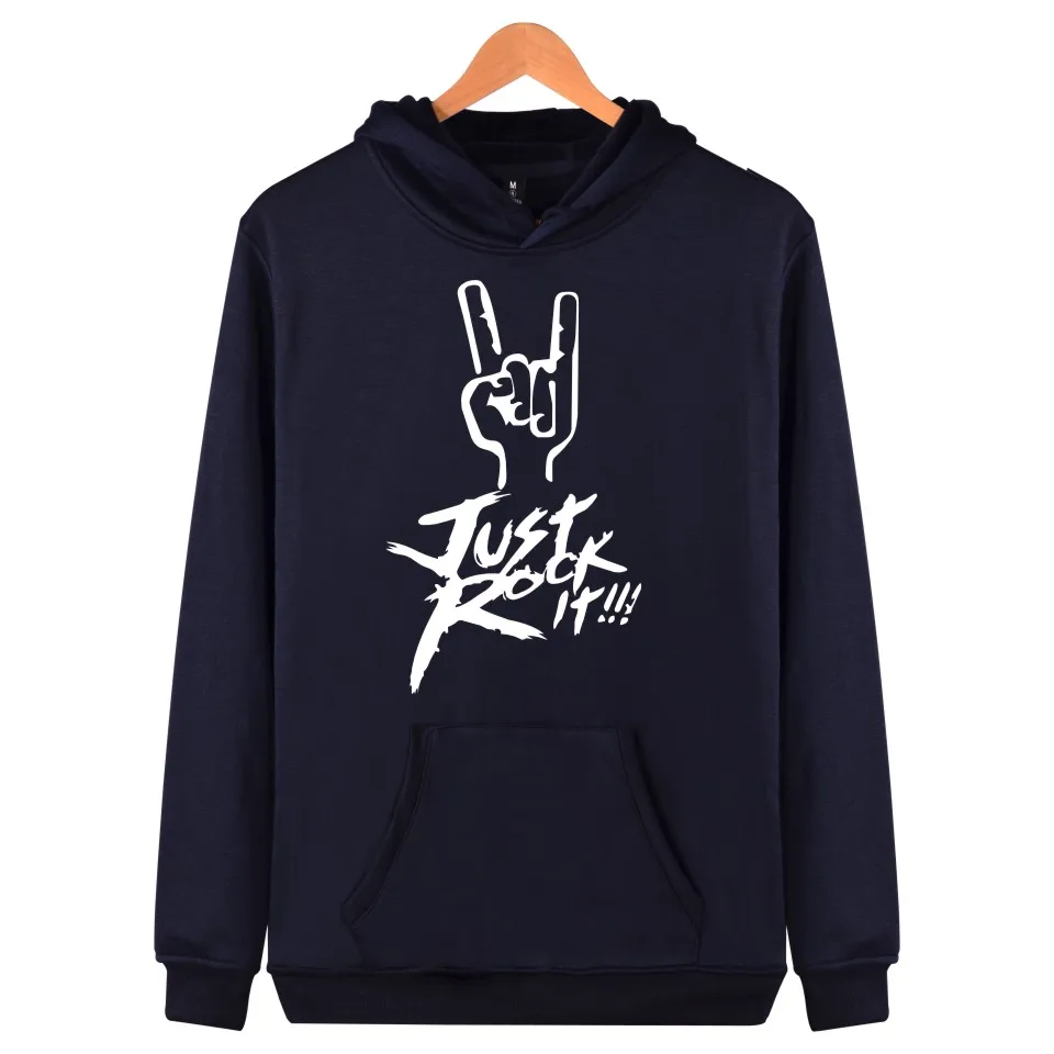 

Casual Popular Rock Band Hooded Men/women Hoodies Sweatshirts Hip Hop Fashion Sweatshirt Boy Hoodie Just Rock It Streetw