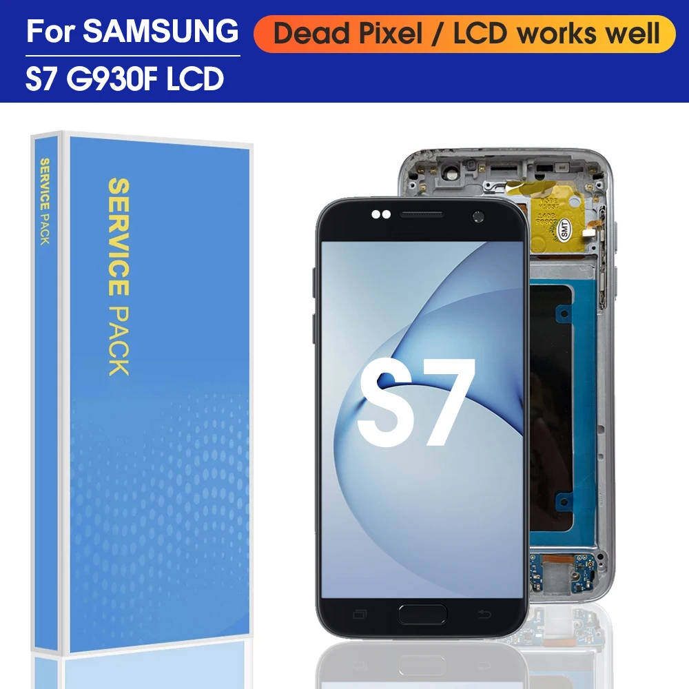 Дисплей 5 ''для SAMSUNG Galaxy s7 edge G935 G935F дигитайзер сенсорного экрана в сборе с