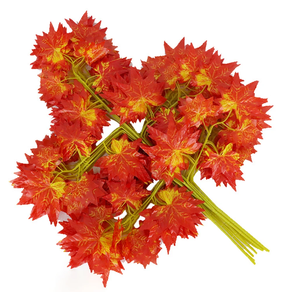 

Simulation Maple Leaf Indoor Ginkgo Leaf Project Green Plants Decoration Wedding Corridor Kindergarten Mall Showcase Accessories