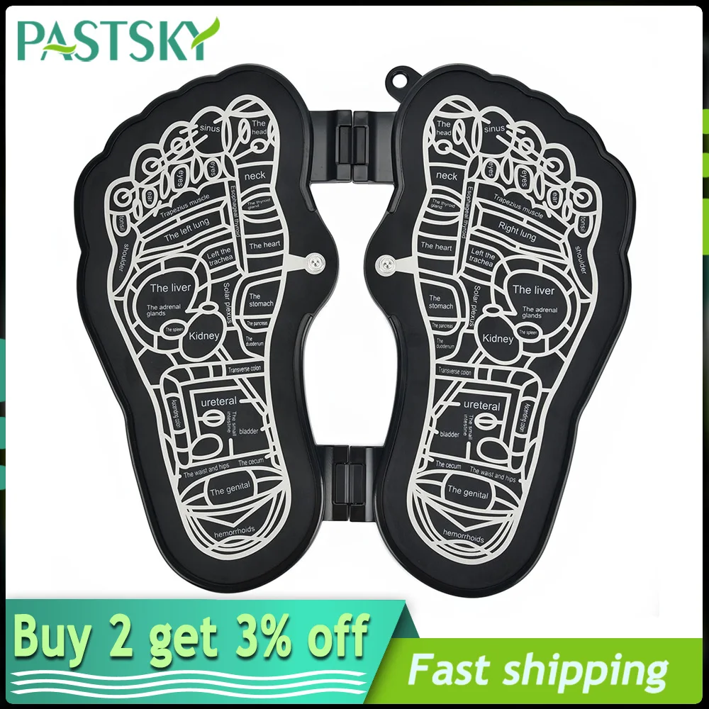 

Складной электрический стимулятор мышц подушка для массажа ног EMS, домашний массажер для ног для физиотерапии, снятия боли, улучшения крово...