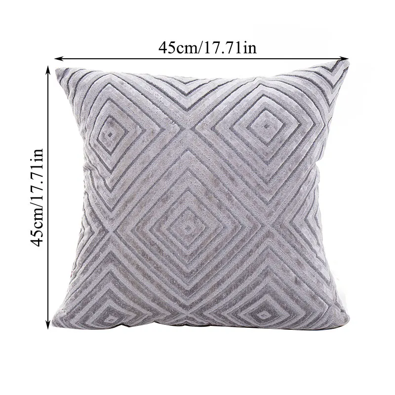 

Home Supplies Car Decor Cushion Cover Pillow Case Pillowslip Geometric Christmas Decor 45*45cm Throw Pillows Cover