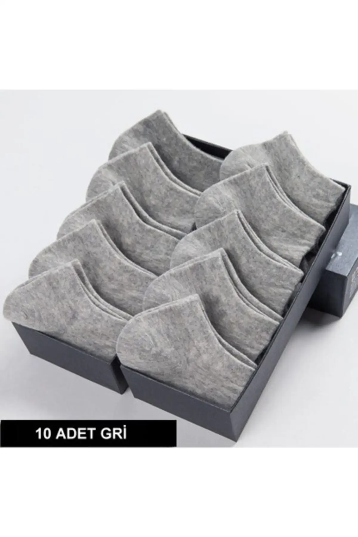 

10 шт. Бесшовные серые мужские хлопковые носки длиной до запястья