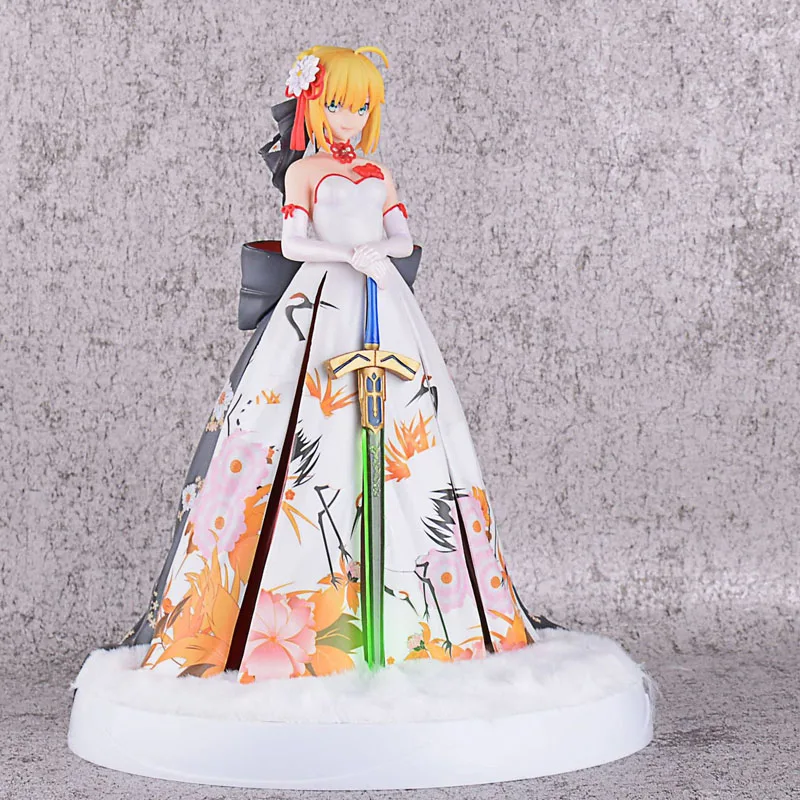 no box Альтер из новеллы Fate Grand Order Saber Arturia кимоно Ver. Аниме ПВХ фигурка Arutoria Pendoragon свадебное платье Коллекция игрушек 25,5 см - Цвет: no box