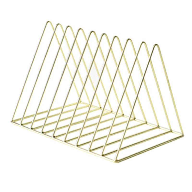 Книжная полка железная Геометрическая стойка для хранения газет и журналов