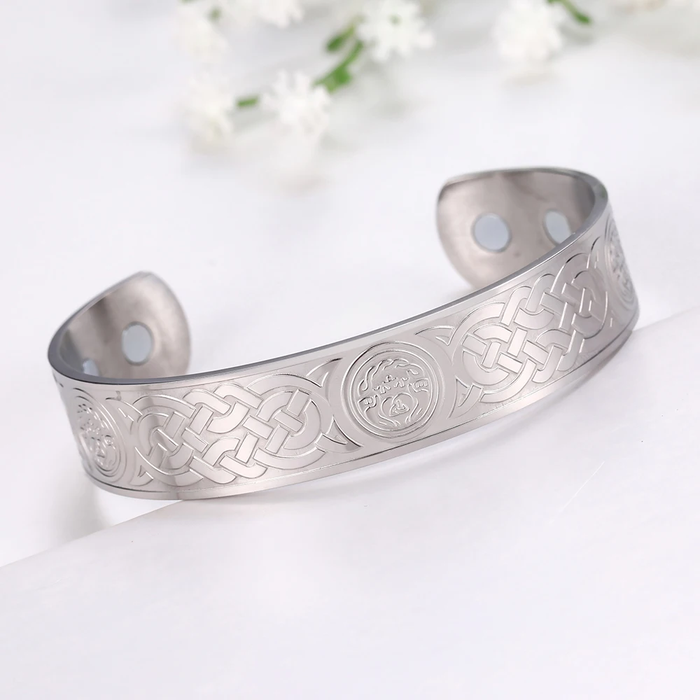 style 1 Myshape браслет викинга из нержавеющей стали пусть любовь и дружба царят навсегда с ручной магнитной манжетой браслеты Корона - Окраска металла: style 1