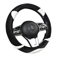 new cartoon plush panda winter comfort steering wheel cover interior supplies cute goddess fan car supplies car decor
