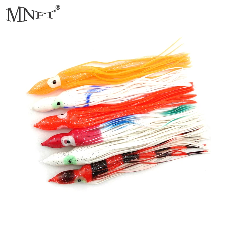 

MNFT 2 шт./лот осьминог приманка Кальмар джиг рыболовные мягкие приманки большой кальмар бионическая приманка морская Рыболовная Снасть случ...