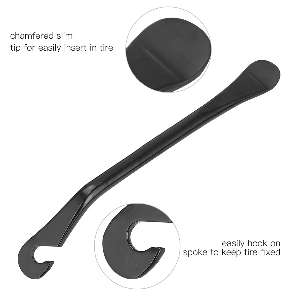 

3pcs Portable Bicycle Tire Lever Hardened Carbon Steel Spoon Bike Tire Repair Tool sturdy and durable