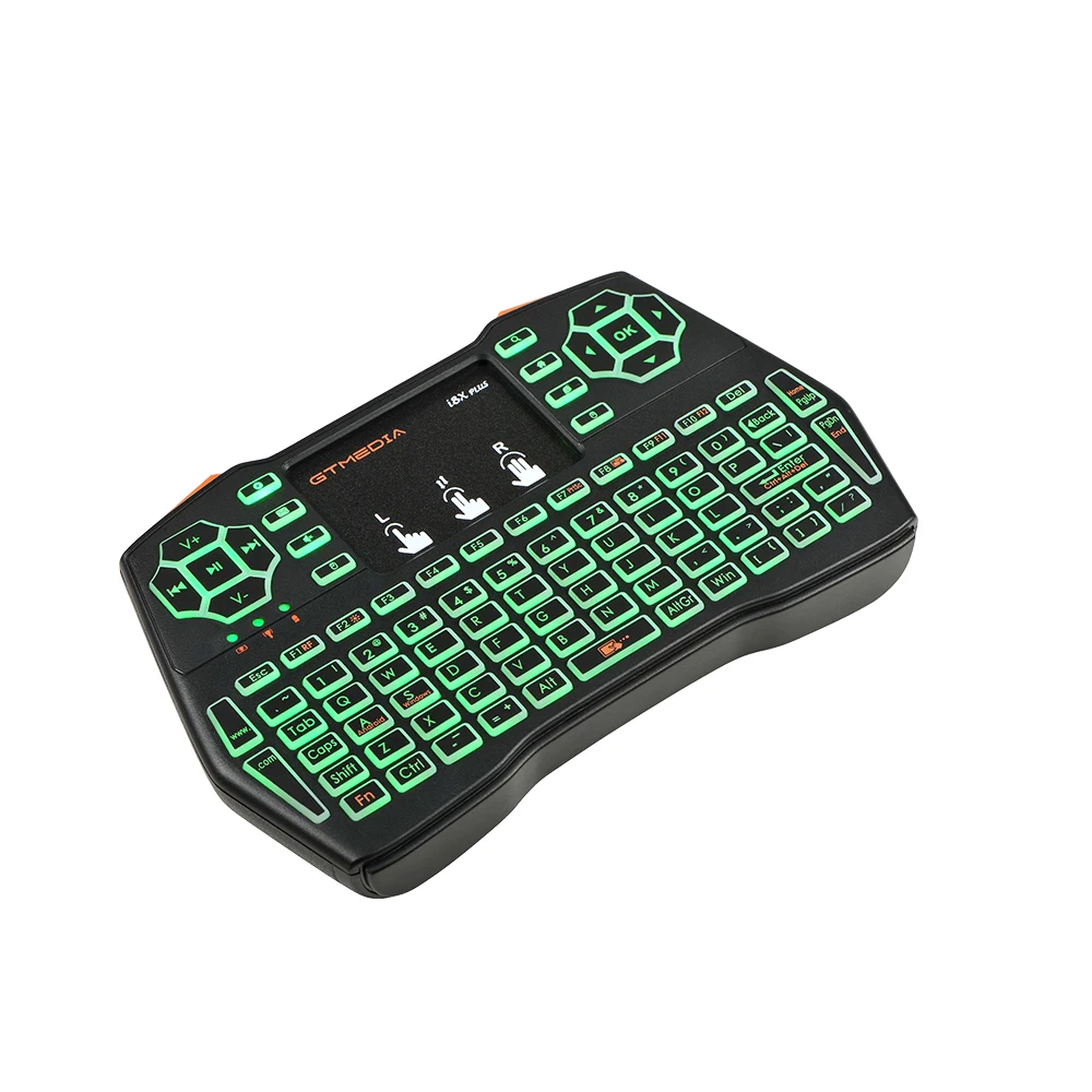 Spanish Newest Backlit i8X Plus Wireless Keyboard 2.4GHZ Air Mouse Touchpad I8 Remote For GTmedia G1 G2 GTC X96 Android TV Box | Компьютеры