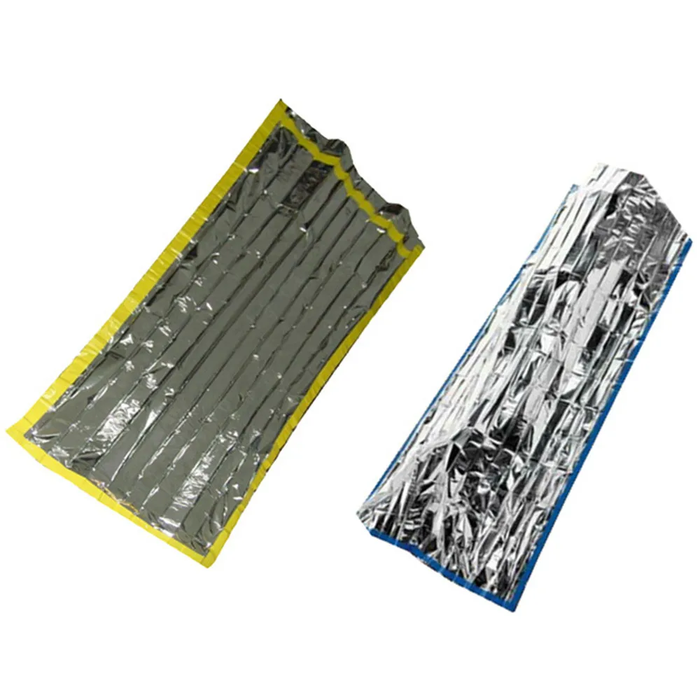 

Wilderness Evacuation Rescue High Quality sunscreen insulation blanket Reusable Survival Foil Camping Sleeping Bag First Aid