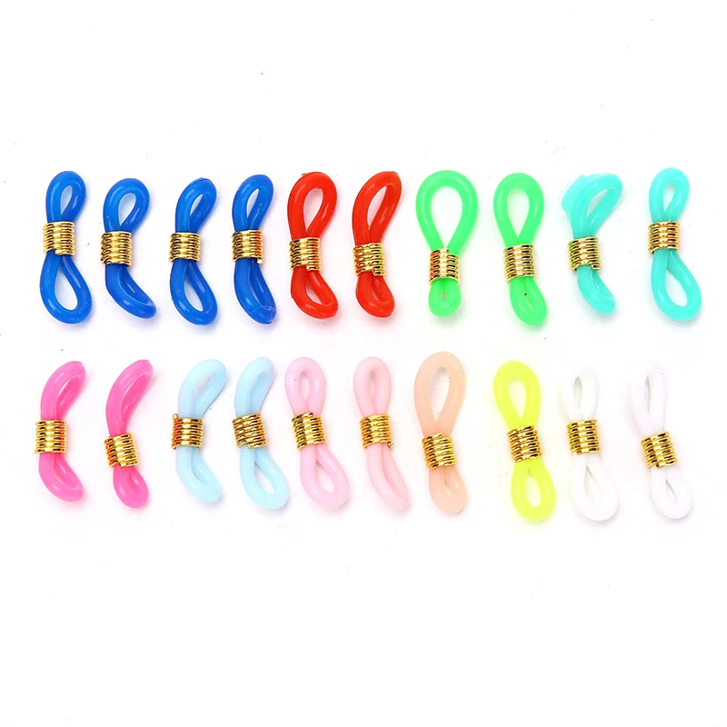 

20шт ушной крючок для очков цепочка для очков концевые концы для очков Веревка для солнцезащитных очков шнур держатель ремешок фиксатор Кон...