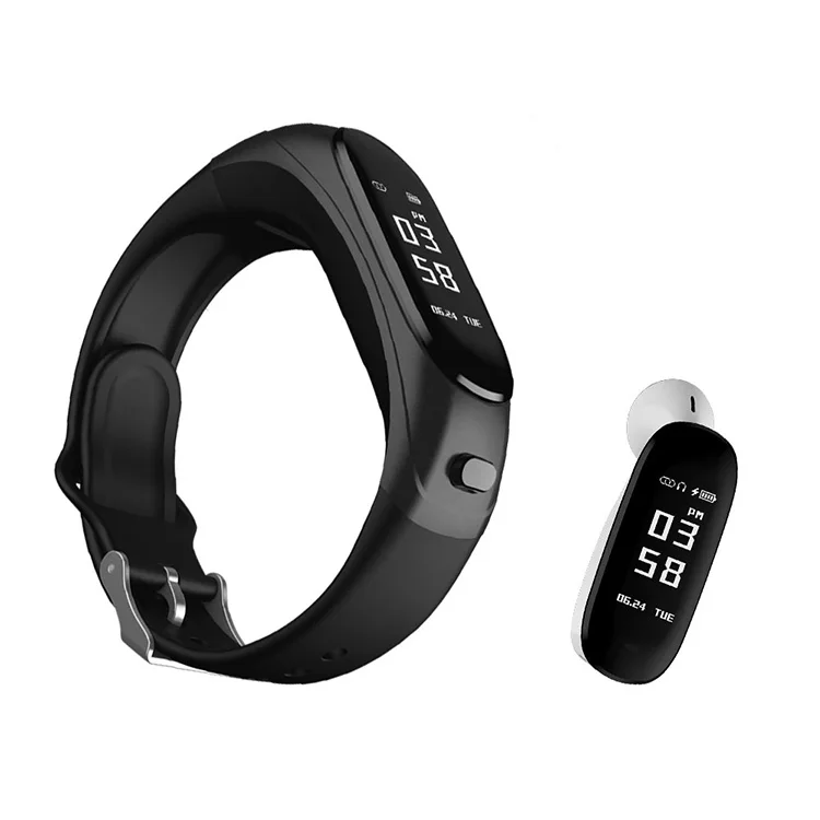 

V08 earphone blood pressure monitor smart bracelet with sdk and api