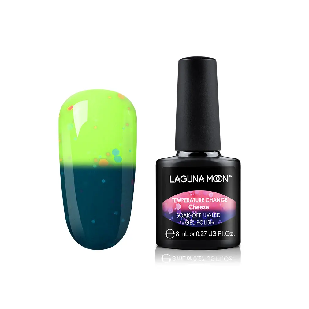 Lagunamoon 8ml Cheese Change Color UV Gel Nail Polish Temperature Change Color Soak Off Nail Art Varnish Gellak Hybrid Lacquer - Цвет: 14